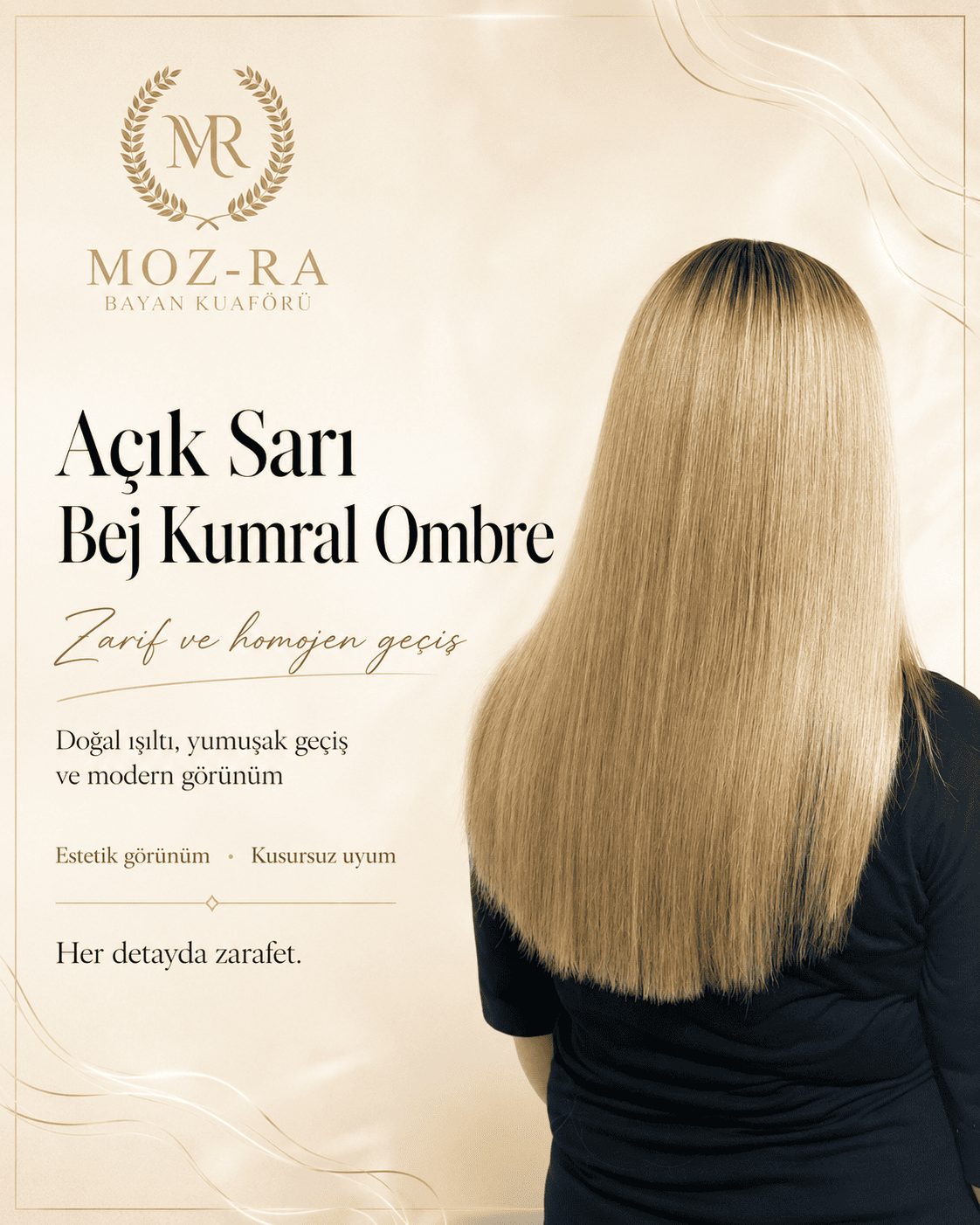 Açık Sarı Bej Kumral Ombre